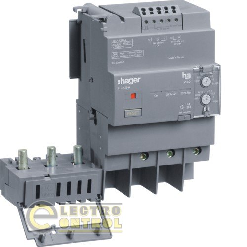 Блок УЗО для автоматов Hager х160: 3п 125A, утечка тока 0.03-6А Блок УЗО для автоматов Hager х160: 3п 125A, утечка тока 0.03-6А