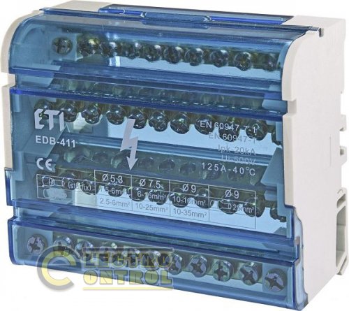 Блок розподільний EDB-411 4p 125A (4х11виходів) 1102304