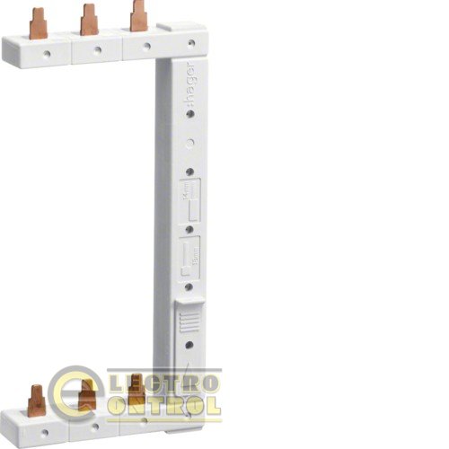 Шина фазная гребеночная 3-п, 63А, 2-рядная, права