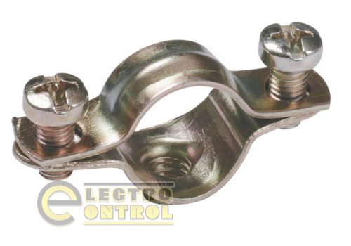 Скоба металлическая двухкомпонентная d16-17мм Скоба металлическая двухкомпонентная d16-17мм