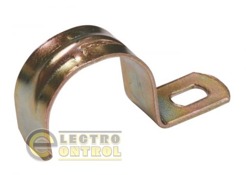 Скоба металлическая однолапковая d31-32мм Скоба металлическая однолапковая d31-32мм