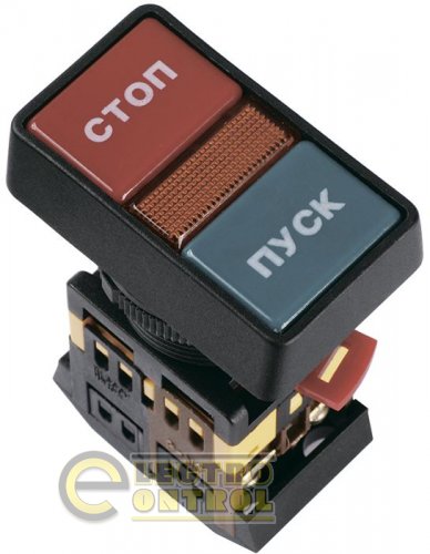 Кнопка РPВВ-30N "Вкл-Выкл" d30мм неон/240В 1з+1р Кнопка РPВВ-30N "Вкл-Выкл" d30мм неон/240В 1з+1р