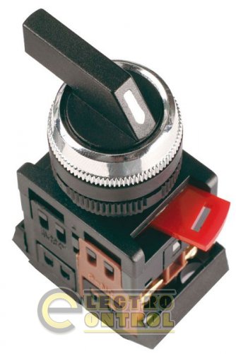 Переключатель АLC-22 на 2 фиксированных положения черный с длинной рукояткой I-O 1з+1р Переключатель АLC-22 на 2 фиксированных положения черный с длинной рукояткой I-O 1з+1р