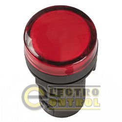 Лампа AD-22DS LED-матрица d22мм красный 110В AC/DC