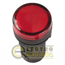 Лампа AD16DS LED-матрица d16мм красный 230В AC