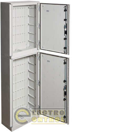 Шкаф из полиэстера двухсекционная ORION Plus, IP65, непроз.двери, 2050X600X300мм верх = 850мм, низ = 1150мм