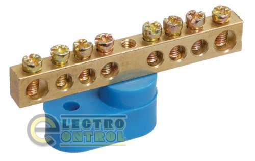 Шина N "ноль" на одном угловом изоляторе ШНИ-6х9-24-У1-C