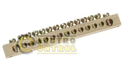 Шина PEN "земля-ноль" 6х9мм 16/2 16групп/крепление по краям