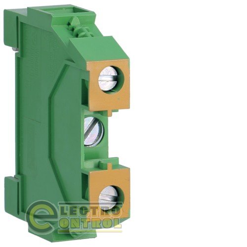 Клемма наборная, винтовая, заземляющая PE, 4 - 16мм, 400В, проходная,жёлто-зелёная Клемма наборная, винтовая, заземляющая PE, 4 - 16мм, 400В, проходная,жёлто-зелёная