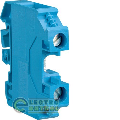 Клемма наборная, винтовая, N, 1 - 16мм, 400В/76A, проходная,синяя Клемма наборная, винтовая, N, 1 - 16мм, 400В/76A, проходная,синяя