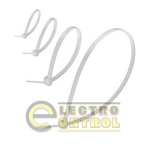 Хомут кабельный белый 370х7,6
