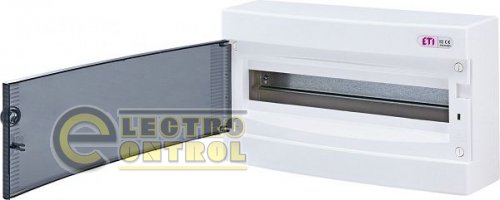 Щит зовнішній розподільний ECT 18PT (18 модулів,прозора двері) 1101002