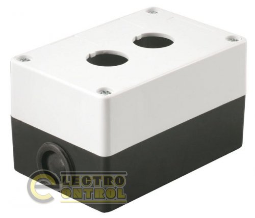 Корпус КП102 для кнопок 2 места белый 110&#215;70&#215;65