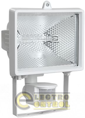 Прожектор ИО500Д (с датчиком движения) галогенный белый R7s IP54