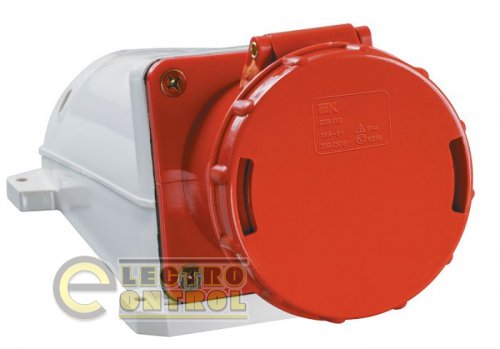 Розетка 134 стационарная (для монтажа на поверхность) 3Р+РЕ 63А 380В IP54 Розетка 134 стационарная (для монтажа на поверхность) 3Р+РЕ 63А 380В IP54