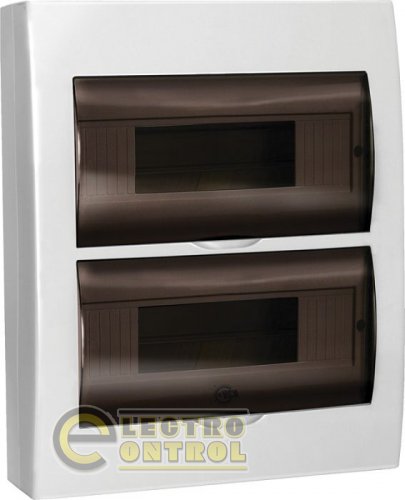 Бокс ЩРН-П-24 модуля начіпний пластик IP40 327х270х102 (ВхШхГ)