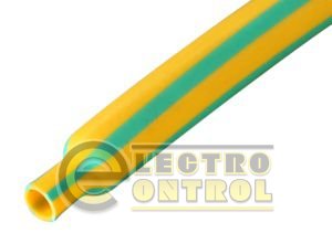 Термоусадочная трубка ТТУ 14/7 желто-зеленая 100 м/упаковка