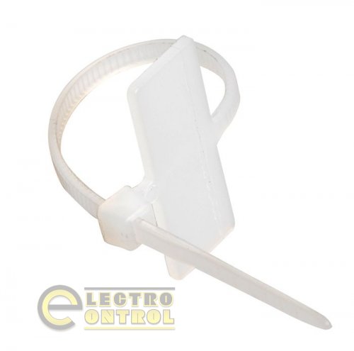 Хомут с площадкой ХП2 2,5х100 (100 шт/упак) Хомут с площадкой ХП2 2,5х100 (100 шт/упак)