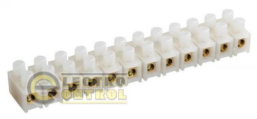 Зажим винтовой ЗВИ-100А негорючий полистирол 10-25 мм2 12 пар (Ф) Зажим винтовой ЗВИ-100А негорючий полистирол 10-25 мм2 12 пар (Ф)