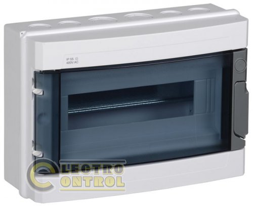 Корпус пластиковый КМПн 2/12 на 12 модулей 1 ряд навесной IP55 (М)