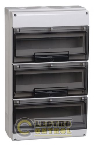 Корпус пластиковий КМПн-48 модулів 3 ряду навісний 550х326х140 IP66
