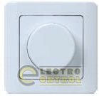 Светорегулятор поворотный кнопочный 20-300 Вт (в сборе) ВСРк10-1-0-ГБ ЛЕГАТА (белый)
