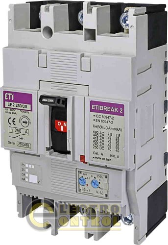 Автоматический выключатель EB2 250/3S 250А 3р (36кА) 4671083