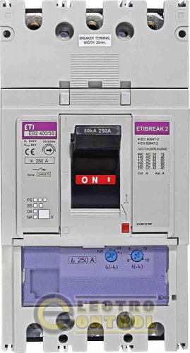 Автоматический выключатель EB2 400/3S 250А 3р (50кА) 4671101 Автоматический выключатель EB2 400/3S 250А 3р (50кА) 4671101