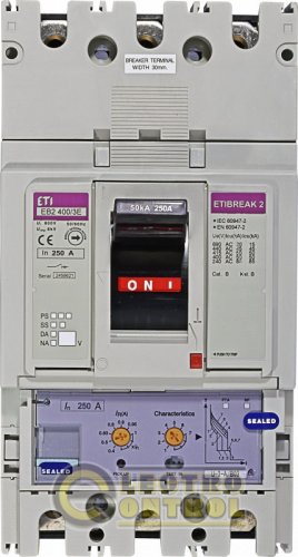 Автоматический выключатель EB2 400/3E 250А 3р (50кА) 4671111