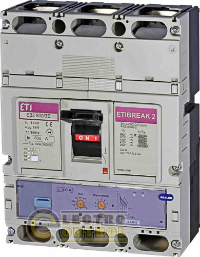 Автоматический выключатель EB2 800/3E 800A 3p (70kA) 4672190