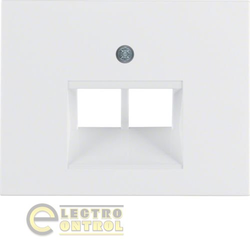 Накладка для розетки UAE/E-DAT, полярная белизна, K.1 Накладка для розетки UAE/E-DAT, полярная белизна, K.1