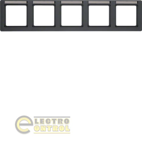 Рамка 5Х вертикальная с полем для надписи, антрацит, Q.1 Рамка 5Х вертикальная с полем для надписи, антрацит, Q.1