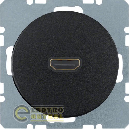 HDMI-розетка, підключення ззаду під кутом 90гради., чорна, R.x HDMI-розетка, підключення ззаду під кутом 90гради., чорна, R.x