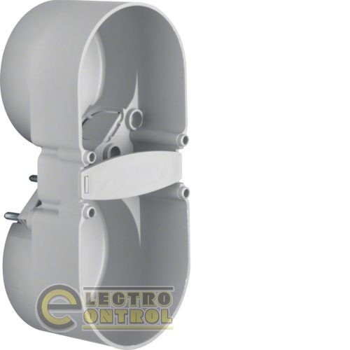 Подрозетник 2Х с защитой от детей, серый, Д/Ш/Г : 109/49/37мм, INTEGRO/MOBIL R TWIN
