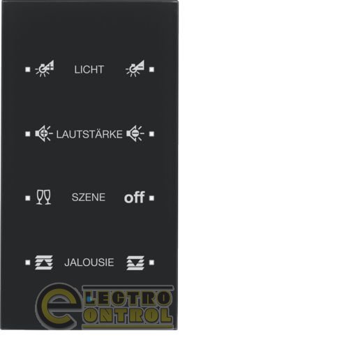 Стеклянный сенсор 4-канальный, "Комфорт", конфигурируемый черный, TS Sensor Стеклянный сенсор 4-канальный, "Комфорт", конфигурируемый черный, TS Sensor