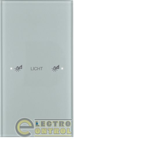 Стеклянный сенсор 1-канальный, "Комфорт", конфигурируемый алюминий , TS Sensor