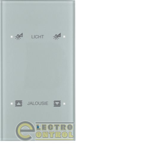 Скляний сенсор 2-канальний, "Комфорт", конфігурується алюміній , TS Sensor