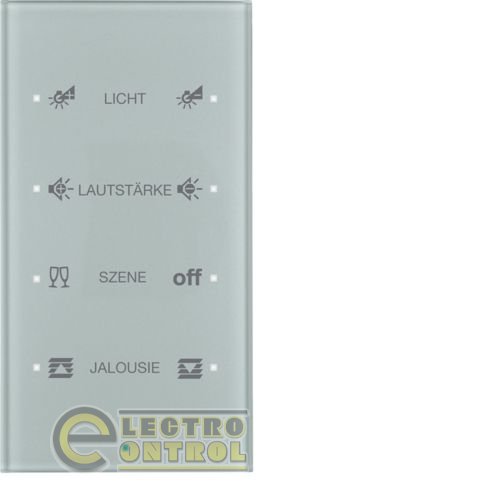 Стеклянный сенсор 4-канальный, "Комфорт", конфигурируемый алюминий , TS Sensor Стеклянный сенсор 4-канальный, "Комфорт", конфигурируемый алюминий , TS Sensor