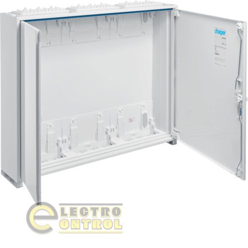 Щит відкритої установки, секційний, без оснащення, IP44,650x800x161мм (Вхшхг), двоє дверей, RAL9010