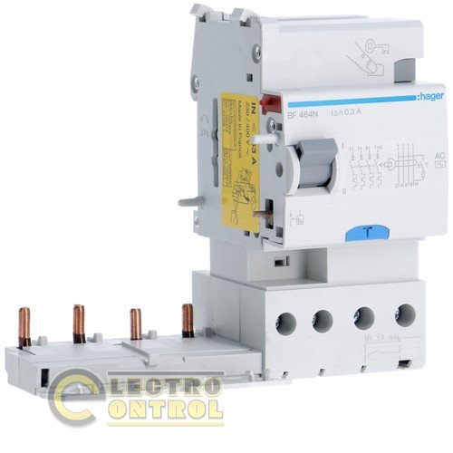 Дифференциальный блок стыкуемый 63A, 300мA, фикс., 6kA, 4П, AC, 3М Дифференциальный блок стыкуемый 63A, 300мA, фикс., 6kA, 4П, AC, 3М