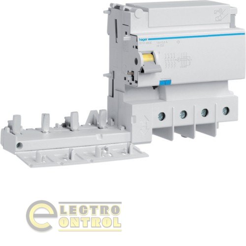BFC480E Hager УЗО (Дифреле) 125А 4P 300mA Тип АС BFC480E Hager УЗО (Дифреле) 125А 4P 300mA Тип АС
