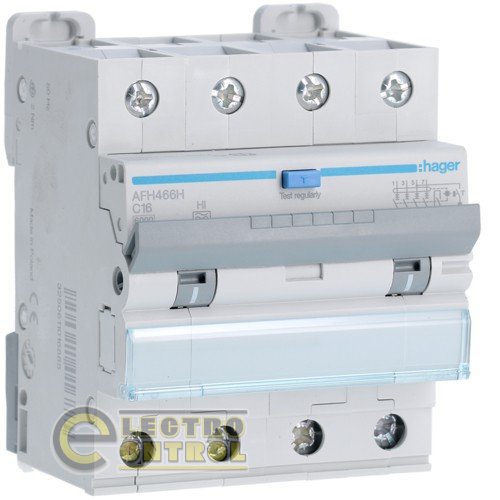 Дифференциальный автоматический выключатель 4P 6kA C-6A 300mA Hi Дифференциальный автоматический выключатель 4P 6kA C-6A 300mA Hi