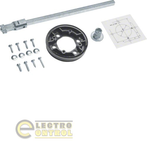 Подовжувач осі L=200мм поворотної рукоятки HZI001/004, рубильників HI4xxR 63-160A, сталевий Подовжувач осі L=200мм поворотної рукоятки HZI001/004, рубильників HI4xxR 63-160A, сталевий