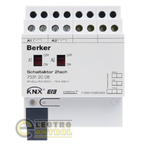 Виконавчий пристрій 16А, 2-канальний, REG, KNX