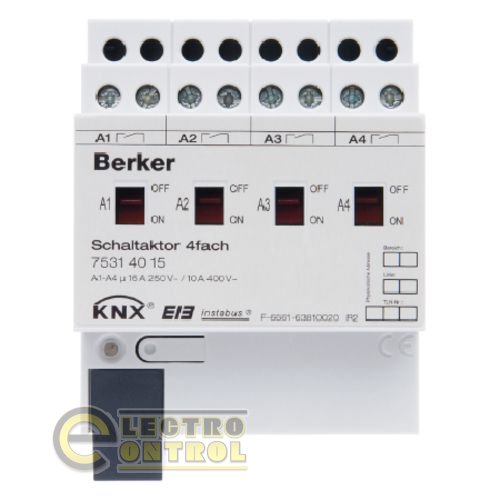 Исполнительное устройство 4А, 16-канальный, REG, KNX