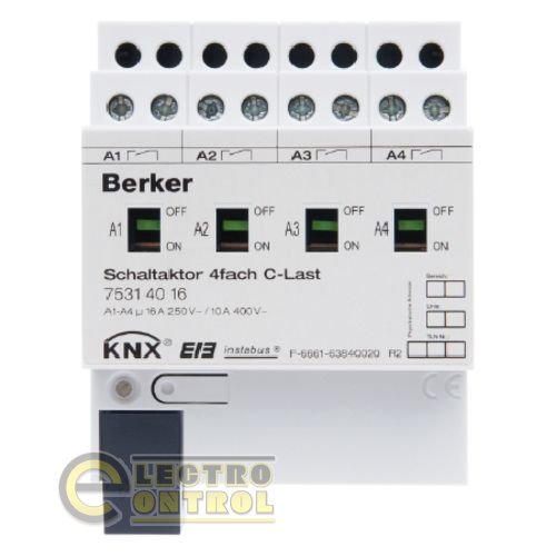 Исполнительное устройство 16А, 4-канальный для распознавания тока, REG, KNX