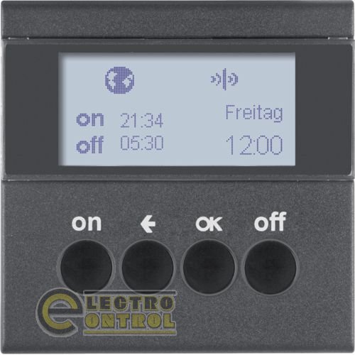 Таймер для вставки выключатель KNX-quicklink S.1/B.х антрацит