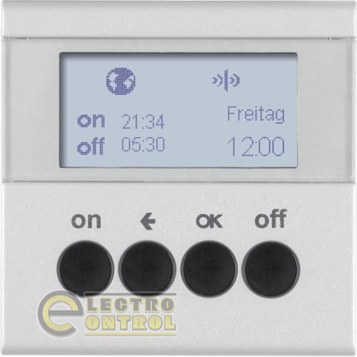 Таймер для вставки выключатель KNX-quicklink S.1/B.х алюминь