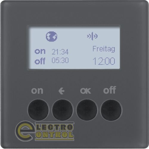 Таймер для вставки вимикач KNX-quicklink Q.х антрацит Таймер для вставки вимикач KNX-quicklink Q.х антрацит