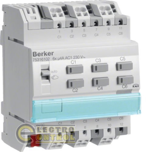 Исполнительное устройство  REG, канали: 6-переключения /3-жалюзи, 4A Исполнительное устройство  REG, канали: 6-переключения /3-жалюзи, 4A